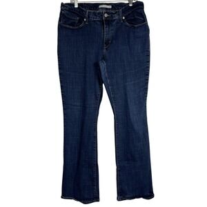 LEVI'S Sz 16 33 Women's‎ Classic Bootcut Jeans Dark Blue Wash 32" Inseam
